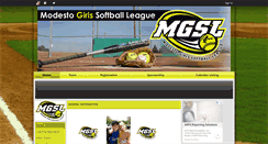 Desktop Screenshot of modestogirlssoftball.com